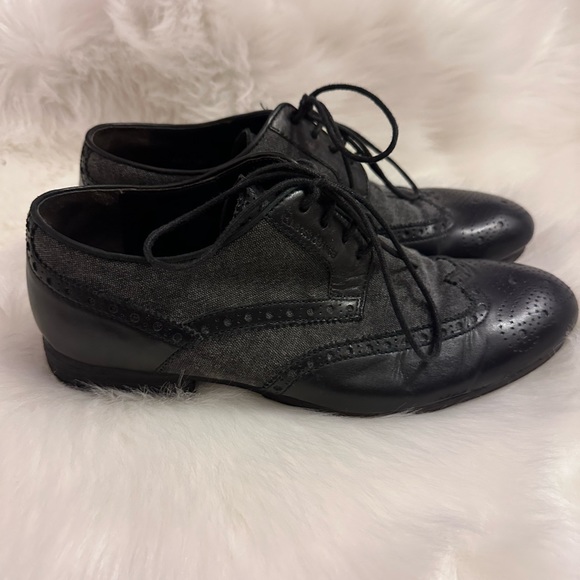 EUC Men’s Hugo Boss Orange Oxford Wingtip Shoes size 8-8.5. - Picture 6 of 8